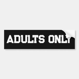 ALLEEN VOLWASSENEN BUMPERSTICKER