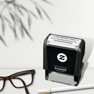 Alleen voor aanbetaling aangepaste bank zelfinktende stempel