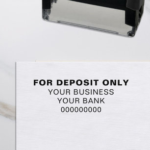 Alleen voor aanbetaling bank Custom Business Zelfinktende Stempel