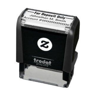 Alleen voor aanbetaling met tekst voor Jouw naam Zelfinktende Stempel