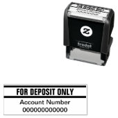 Alleen voor aanbetaling Sjabloon rekeningnummer Zelfinktende Stempel (In situ)