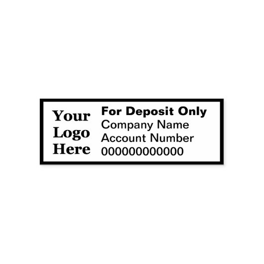 Alleen voor aanbetaling van Logo hier Sjabloon Zelfinktende Stempel (Design)