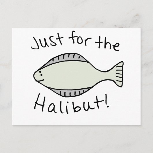 Alleen voor de Halibut Briefkaart (Voorkant)