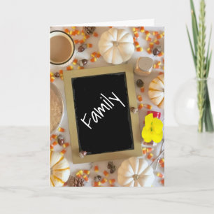 ALLEEN VOOR ***FAMILIE*** DEZE THANKSGIVING VANDAA KAART