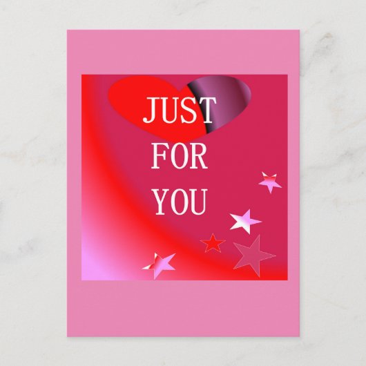 Alleen voor jou briefkaart (Voorkant)