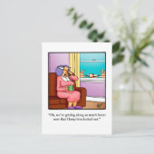 Alleen voor Laughs Humoureus Briefkaart (Staand voorkant)