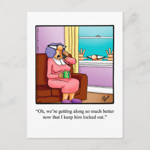 Alleen voor Laughs Humoureus Briefkaart