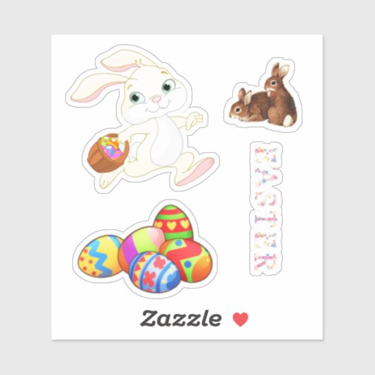 Alleen voor paastickers sticker (Vel)