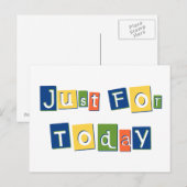 Alleen voor vandaag briefkaart (Voorkant / Achterkant)