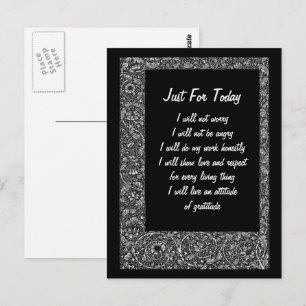 Alleen voor vandaag Inspirerend Briefkaart