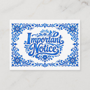 Alleen voor volwassenen!💙🍋 Azul & Limone Romance Informatiekaartje