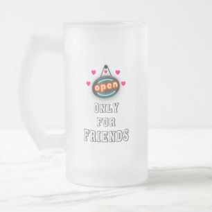Alleen voor vrienden 30 meisjes jongens Kind juli Matglas Bierpul