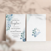 Alleen Waterverf met eucalyptus als mosterd Kaart