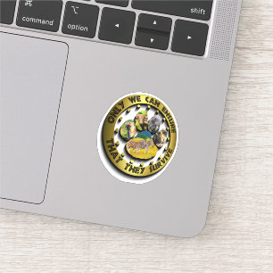 Alleen we kunnen Collage Sticker voor voetafdrukke