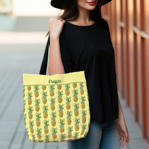 Alleen Yummy Pineappels Draagtas