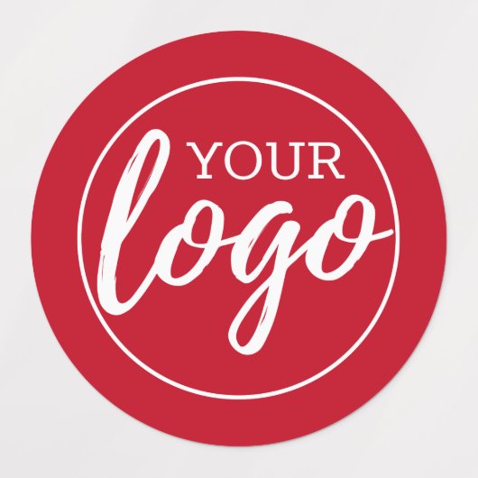 Alleen zakelijke Logo met blauwe rode zwarte achte Labels (Design 2)