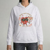 Alleenstaand en er van Genietend Retro Grappige Pu Hoodie
