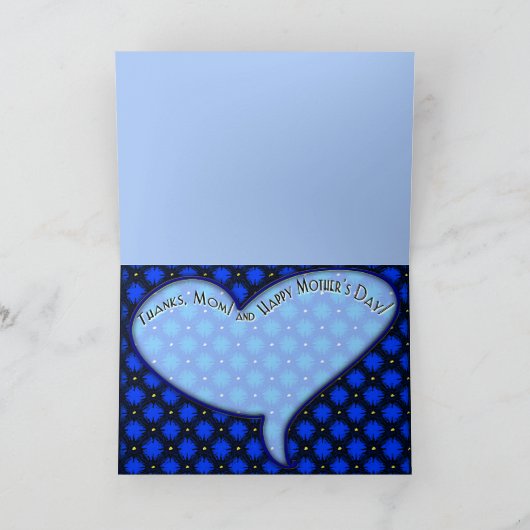 Alleenstaande moeder Vogel voeden baby's in Nest Kaart (Binnen)