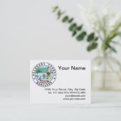 Allegany county seal visitekaartje (Staand voorkant)