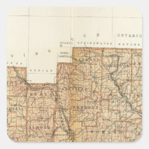 Allegany, provincie Steuben Vierkante Sticker