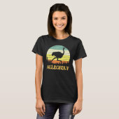 Allegedly Ostrich Retro Flightless Bird T-shirt (Voorkant volledig)