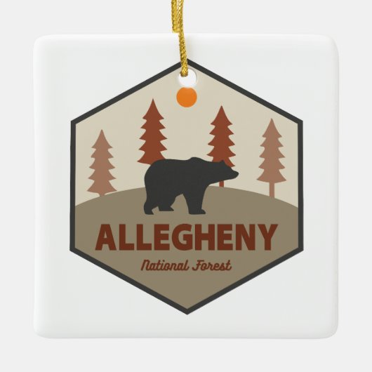 Allegheny National Forest Beer Keramisch Ornament (Voorkant)