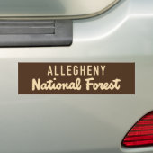 Allegheny National Forest Bumpersticker (Op auto)
