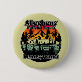  Allegheny National Forest Pennsylvania Ronde Button 5,7 Cm (Voorkant)