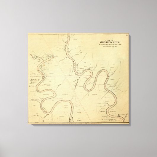 Allegheny River Canvas Afdruk (Voorkant)