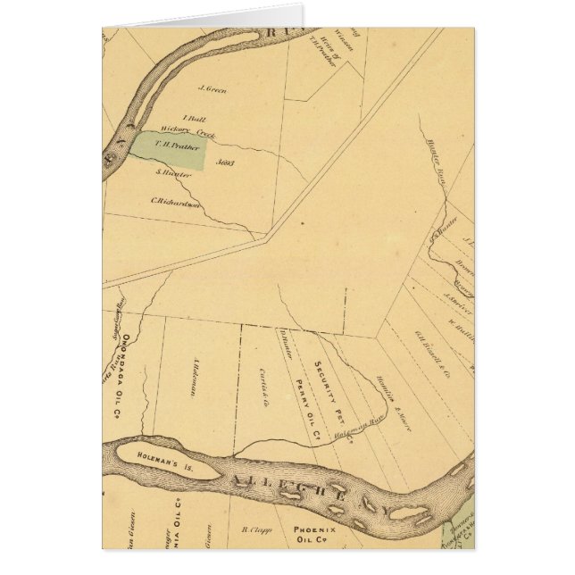 Allegheny River Pa, Map (Voorkant)