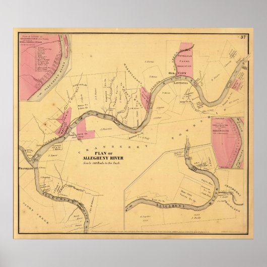 Allegheny River, PA Poster (Voorkant)