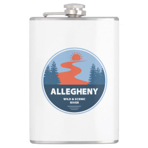 Allegheny wilde en Schilderachtig rivier Heupfles