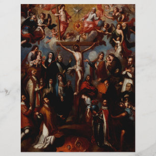 Allegorie van de Kruisiging met Jezuïetische Heili Flyer