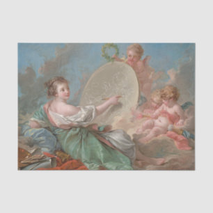 Allegorie van de Schilderkunst door Francis Bouche Tissuepapier