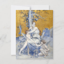Allegorie van de tijd (1896) door Luc-Olivier Mers Briefkaart