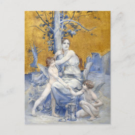 Allegorie van de tijd (1896) door Luc-Olivier Mers Feestdagenkaart