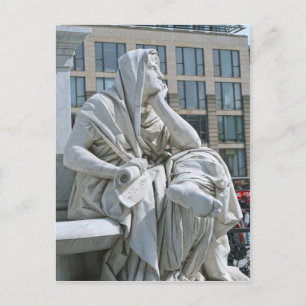 Allegorie van Filosofie van Schiller Monument in B Briefkaart