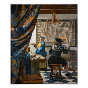 Allegorie van het Schilderen Johannes Vermeer Foto Afdruk
