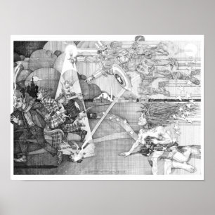 Allegorie van wraak en goddelijke gerechtigheid poster