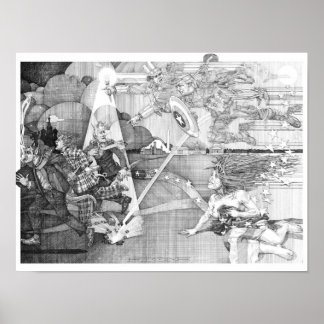 Allegorie van wraak en goddelijke gerechtigheid poster