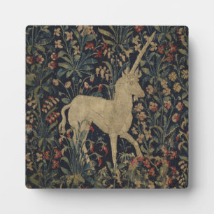 Allegorische "Millefleurs" Bosbouw met dieren Fotoplaat