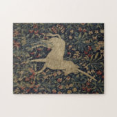 Allegorische "Millefleurs" Bosbouw met dieren Legpuzzel (Horizontaal)