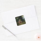 Allegory of Abundance Vierkante Sticker (Envelop)