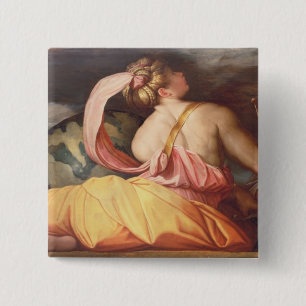 Allegory of Geography Vierkante Button 5,1 Cm