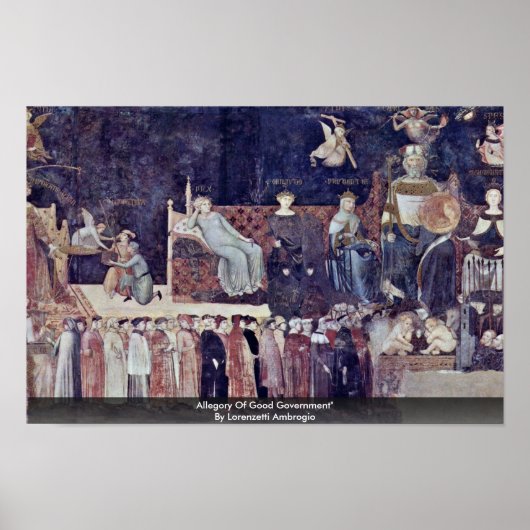 Allegory of Good Government Poster (Voorkant)