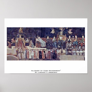 Allegory of Good Government Poster