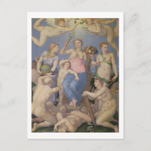 Allegory of Happiness, c.1567 (olie op koper) Briefkaart