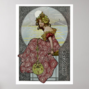 Allegory of March door Gaspar Camps Poster