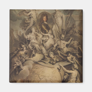 Allegory of Philippe II Duke of Orleans, 1718 Magneet