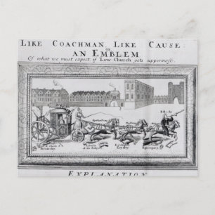 Allegory of the Dangers of Low Church Briefkaart